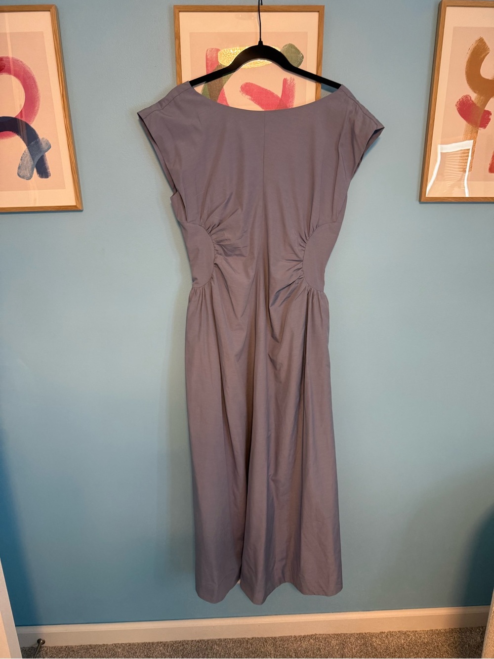 HEYSON Light Blue Dress with Back Zip Closure